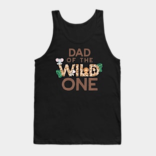Daddy Of The Wild One Birthday 1st Safari Jungle Family Tank Top